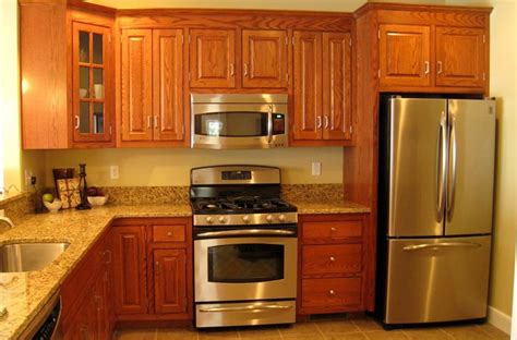 paint colors with oak cabinets and stainless steel appliances|stainless steel oak cabinet colors.